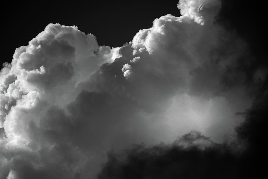 Clouds 3 In Black and White Photograph by Greg and Chrystal Mimbs