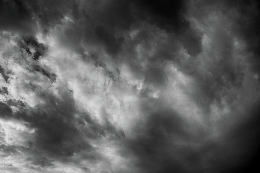 Clouds 30 In Black and White Photograph by Greg and Chrystal Mimbs