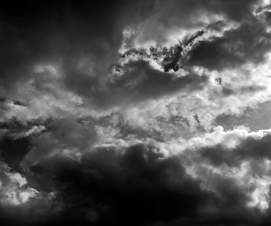 Clouds 32 In Black and White Photograph by Greg and Chrystal Mimbs