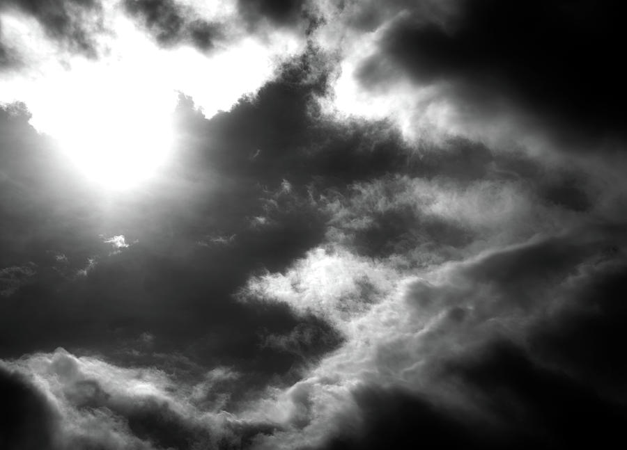 Clouds 33 In Black and White Photograph by Greg and Chrystal Mimbs