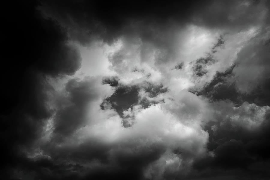 Clouds 35 In Black and White Photograph by Greg and Chrystal Mimbs