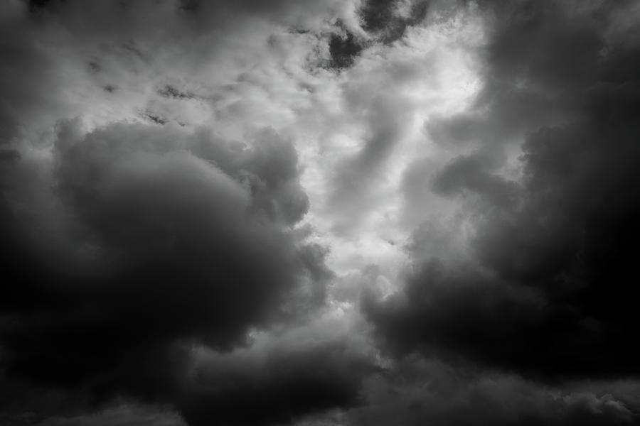 Clouds 36 In Black and White Photograph by Greg and Chrystal Mimbs