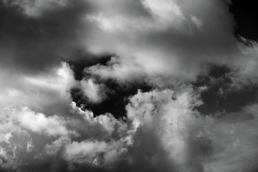 Clouds 37 In Black and White Photograph by Greg and Chrystal Mimbs