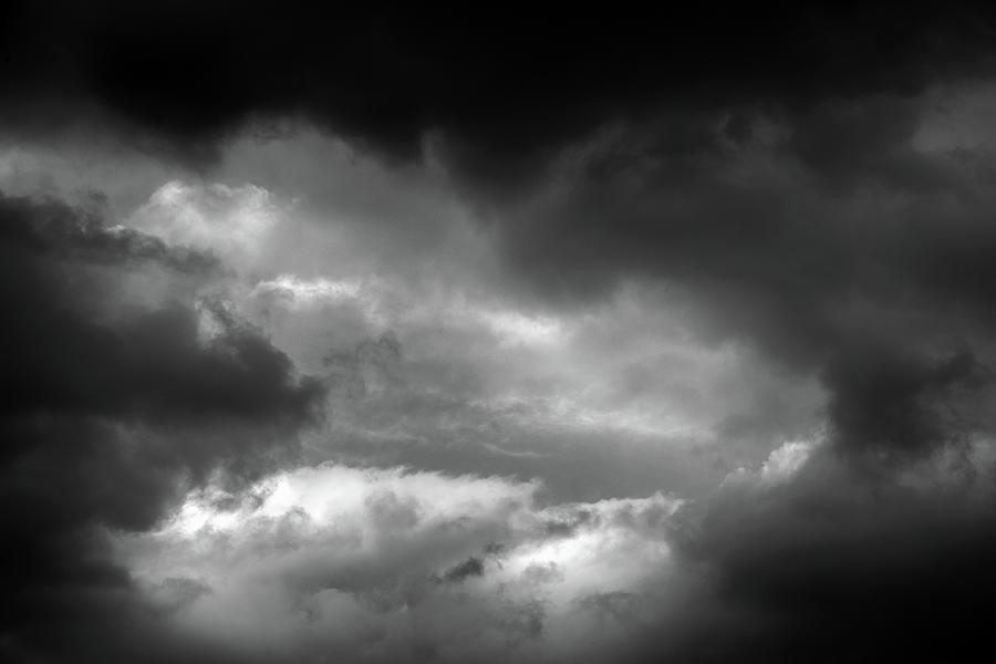 Clouds 41 In Black And White Photograph by Greg and Chrystal Mimbs