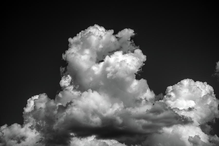 Clouds 45 In Black and White Photograph by Greg and Chrystal Mimbs