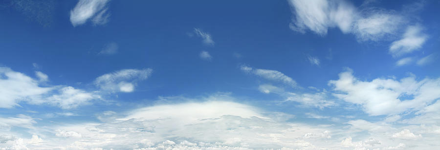 Clouds And Blue Sky, Scroll Down For Photograph by Trout55