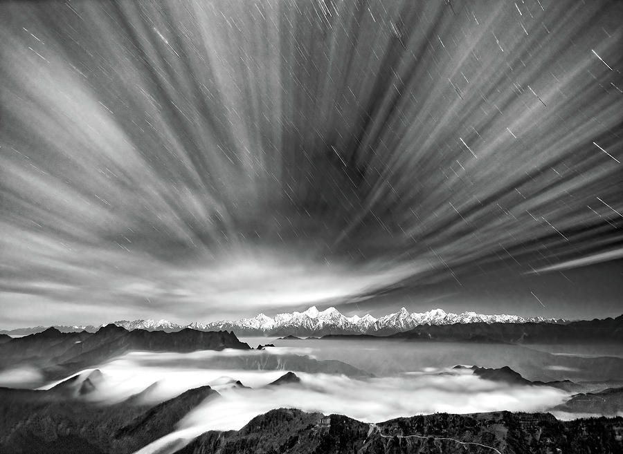 Clouds And Stars Photograph by Hua Zhu