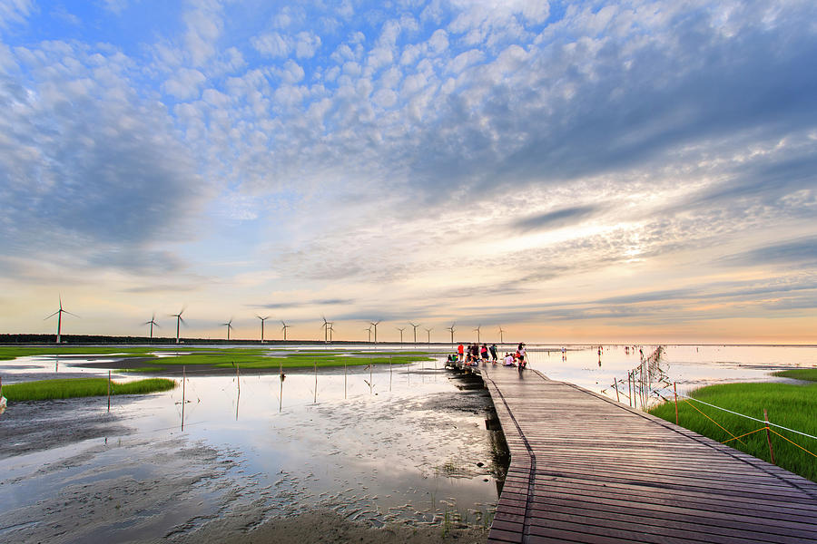 Clouds And Water In Wetland Before Photograph by Samyaoo