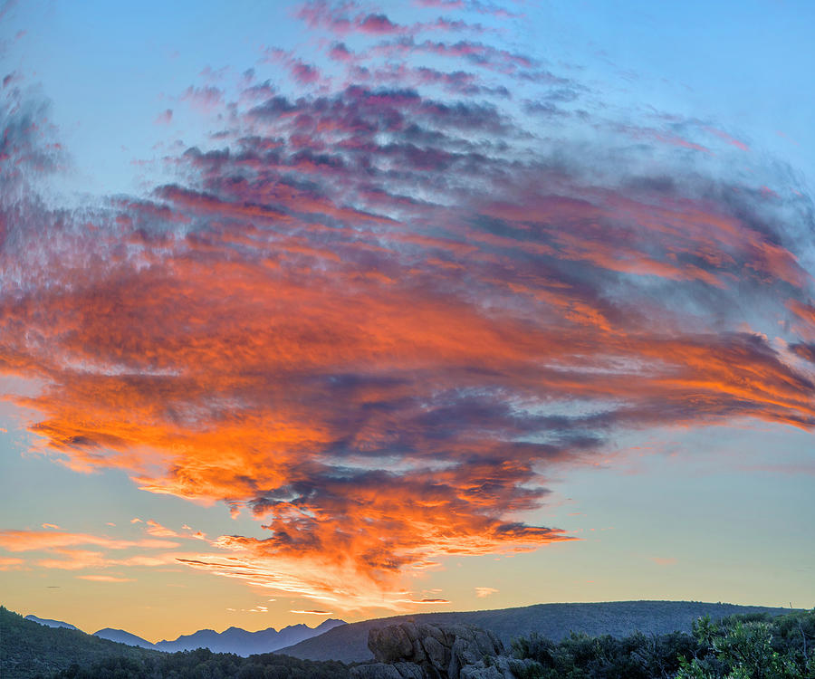 Black Canyon Of The Gunnison National Park Photograph - Clouds At Sunset, Black Canyon Of The Gunnison National Park, Colorado by Tim Fitzharris