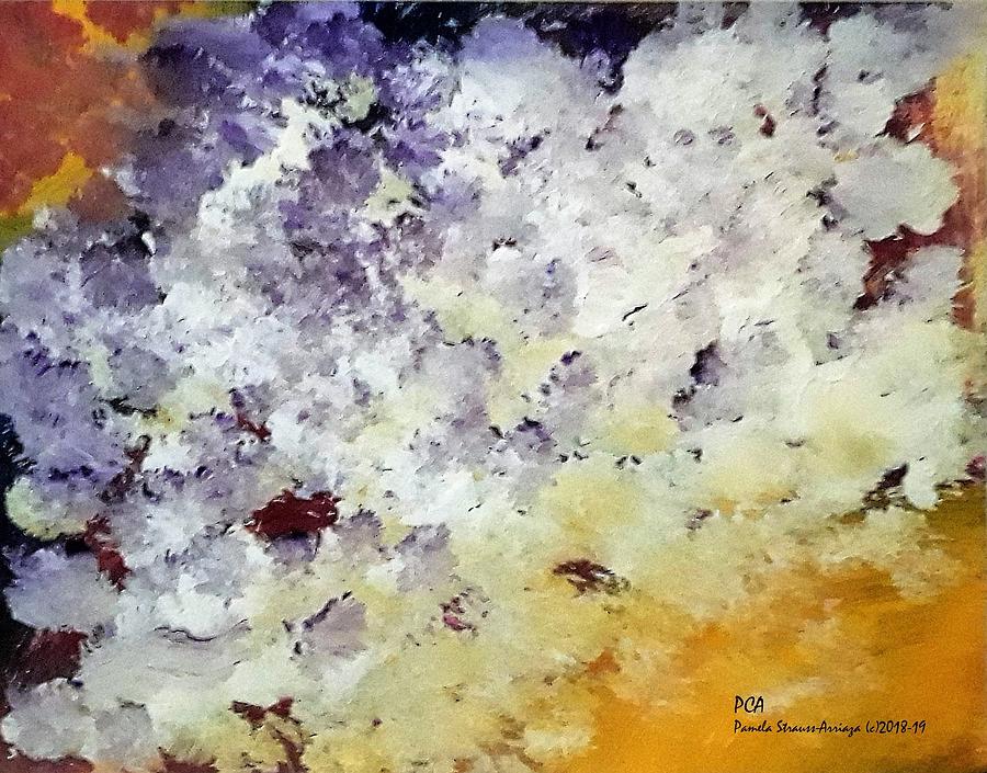 Clouds at Sunset Painting by Pamela Strauss-Arriaza