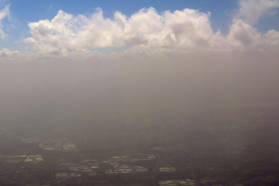 Clouds Can Be Seen Above a Dust Storm Photograph by David Gray | Fine ...