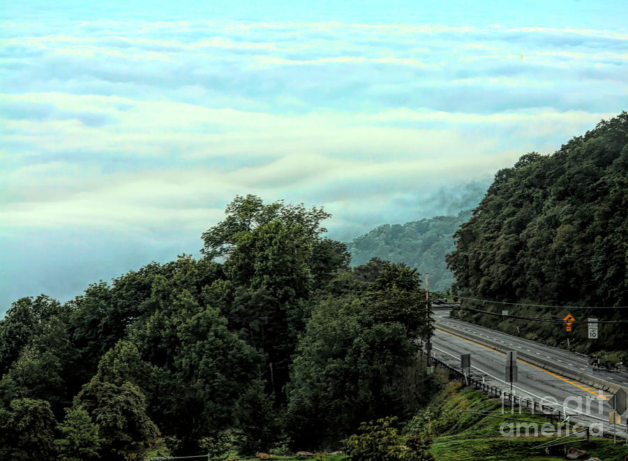 Clouds Cover Hills of Pennsylvania  Photograph by Chuck Kuhn