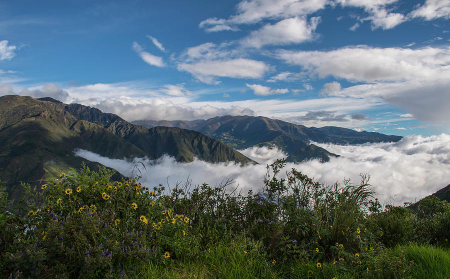 Nature Photograph - Clouds Forming In A Valley Close To Cotopaxi, Bellavista, Ecuador by Cavan Images