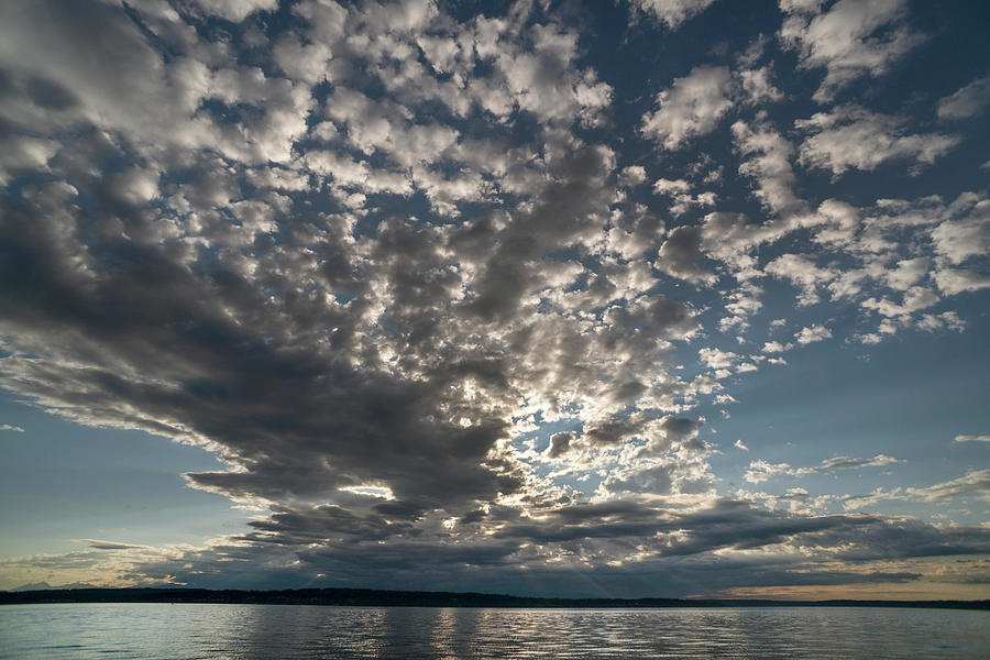 Clouds in Seattle, WA Photograph by Mark Langford
