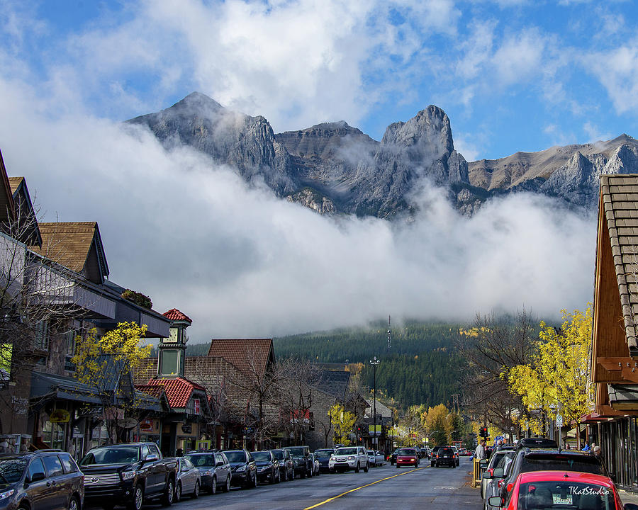 Clouds over Canmore Photograph by Tim Kathka