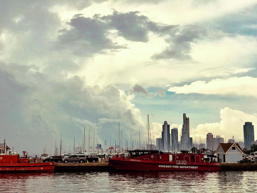 Clouds Over Chicago by Lorraine Devon Wilke Clouds Over Chicago by Lorraine Devon Wilke