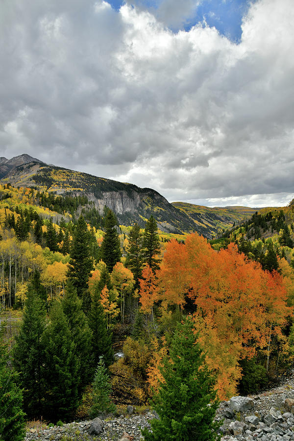 Clouds over Fall Colors near Ilium CO Photograph by Ray Mathis