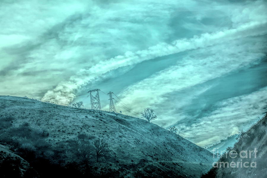 Clouds over Hills Los Angeles Grapevine  Photograph by Chuck Kuhn