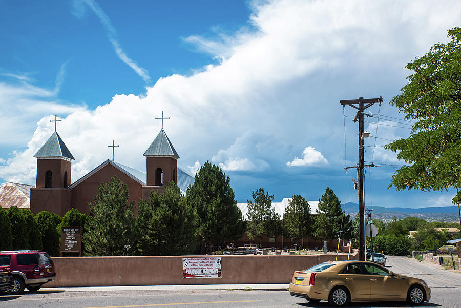 Clouds over Holy Cross Church Photograph by Tom Cochran