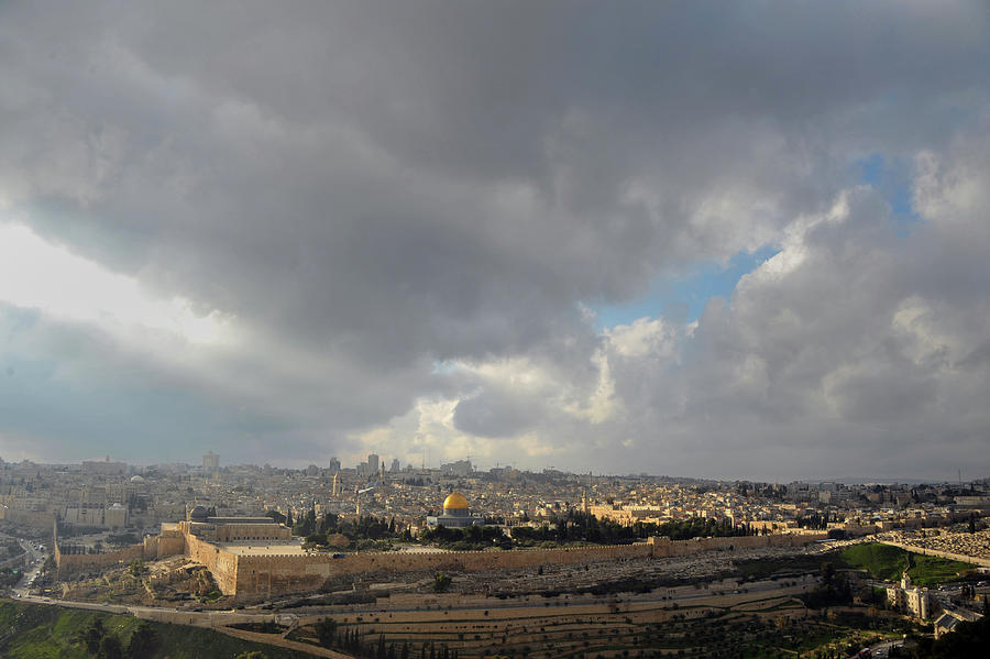 Clouds over Jerusalem Photograph by James C Richardson