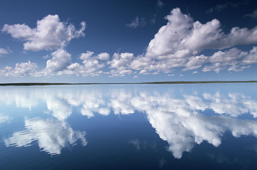 Clouds Over Lake, Yellowknife Region Photograph by Art Wolfe