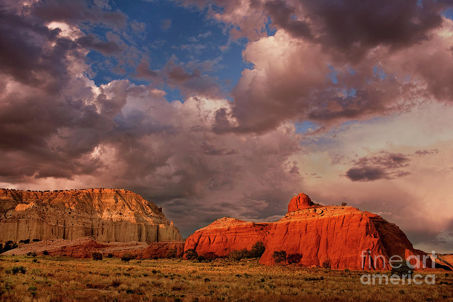 Clouds Over Red Rock Formations Kodachrome Basin State Park Utah Photograph by Dave Welling