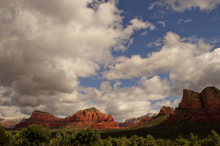 Clouds Over Rock Formations In Rural Photograph by Chris Clor
