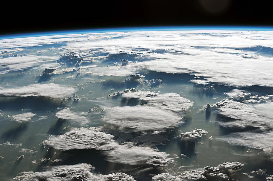 Clouds Over The Amazon, Satellite Image Photograph by Science Source