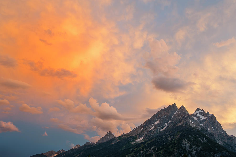 Clouds Over The Tetons Photograph by Jeff Foott