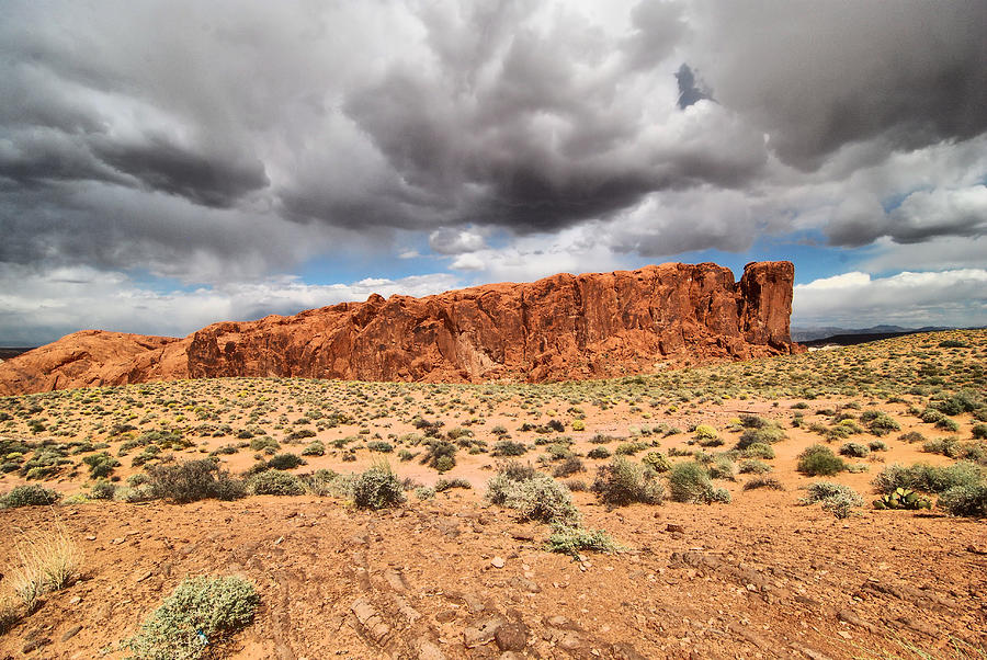 Nature Photograph - Clouds Over The Valley Of Fire by Cavan Images