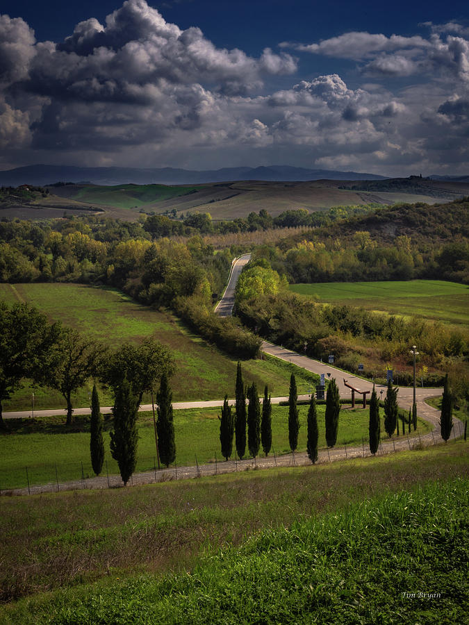 Landscape Photograph - Clouds Over Tuscany by Tim Bryan