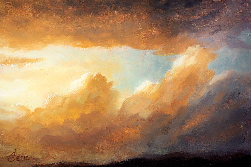 Cloudscape 1 Painting by Christopher Clark - Fine Art America