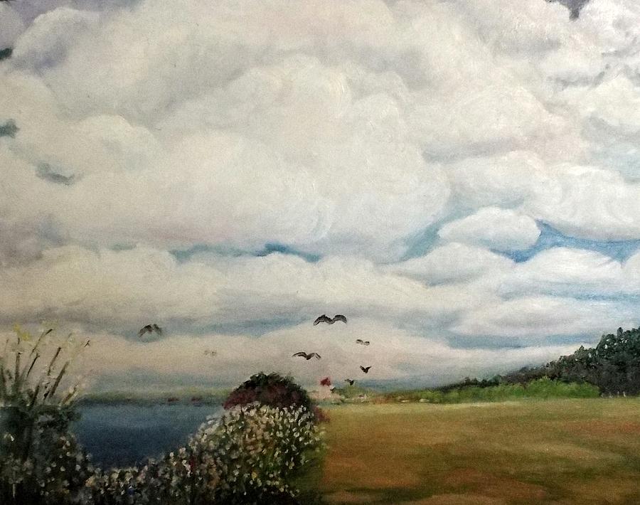 Cloudy day Painting by Charles Ray