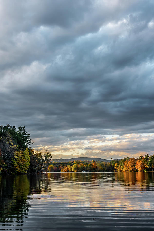 Cloudy Day in Autumn Photograph by Roni Chastain