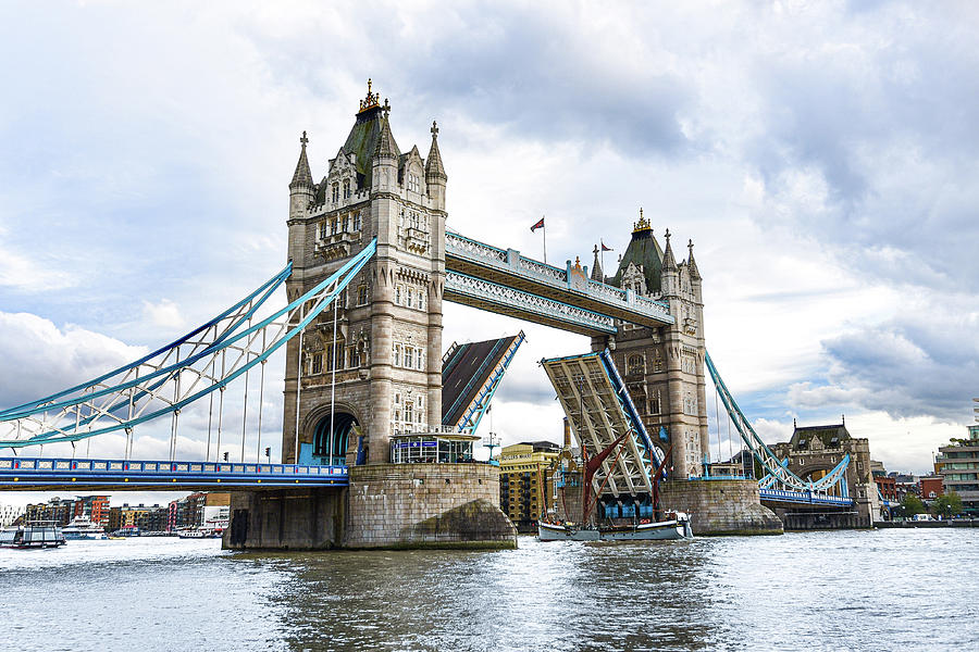 Cloudy day in London - Tower Bridge Photograph by Eric Hall - Fine Art ...