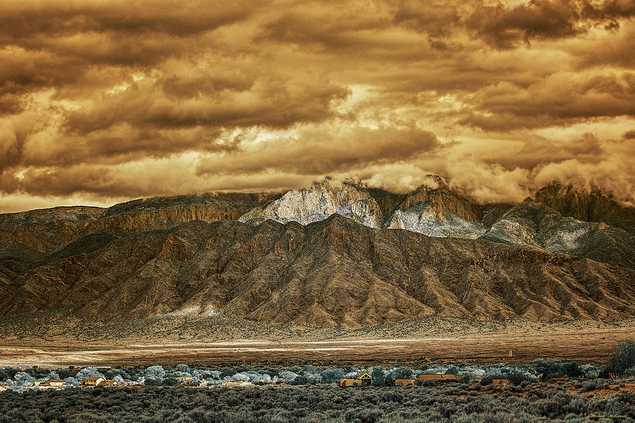 Cloudy Day Over the Sandias Photograph by Michael McKenney
