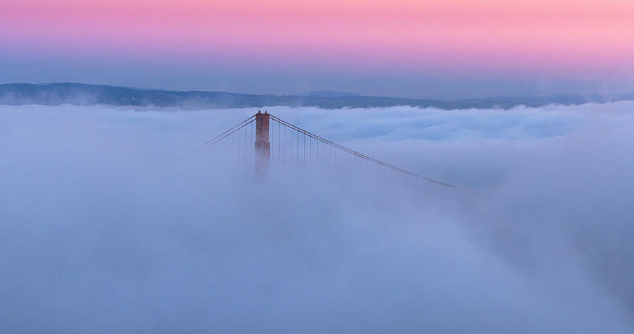 Cloudy Golden Gate Bridge Photograph by Johnson Huang
