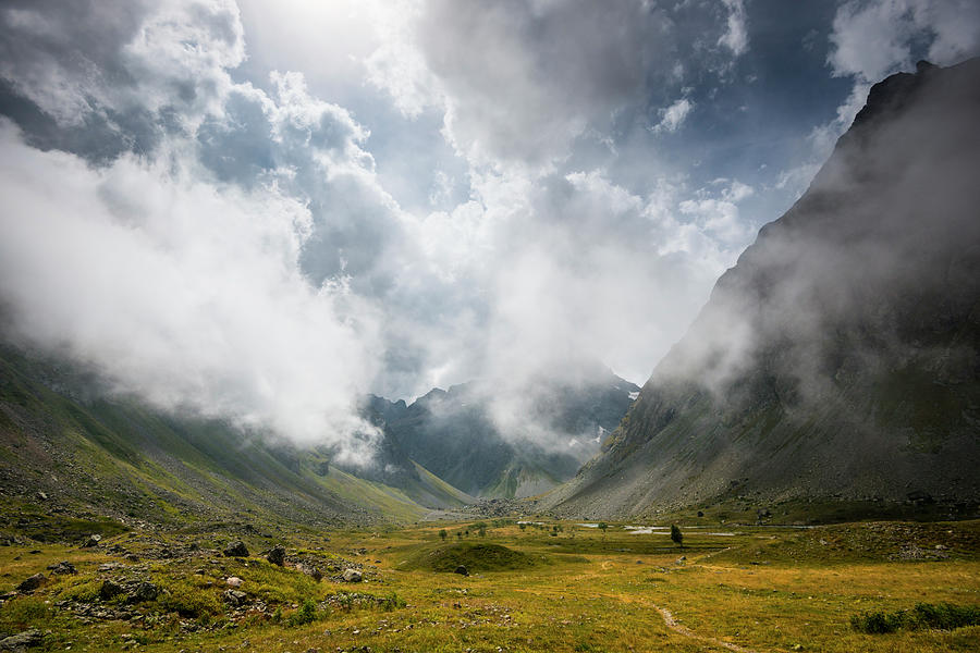 Cloudy Mountain Photograph by Marco Maccarini