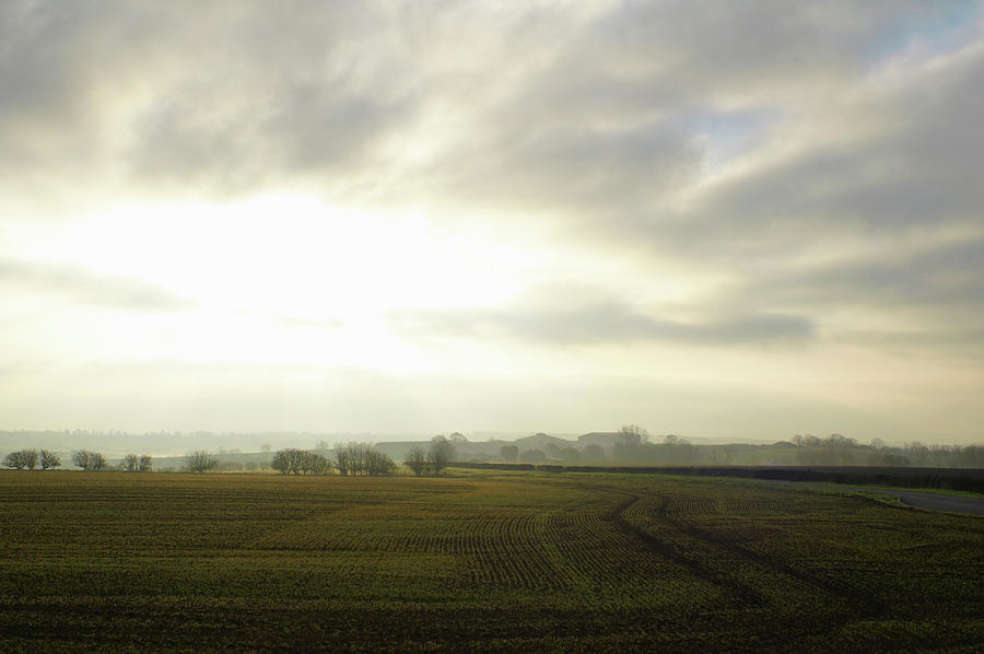 Cloudy Sky Over Rural Landscape Digital Art by Peter Muller - Fine Art ...