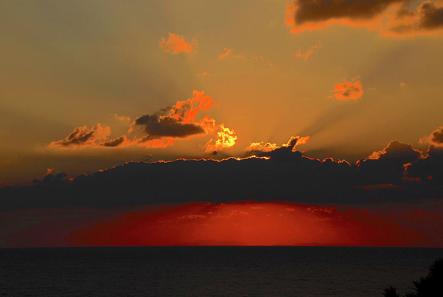Cloudy Sunset - 4179 - Limited Edition 3 of 40 Photograph by Panos Pliassas