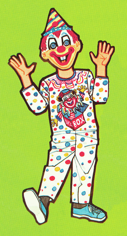 Halloween Drawing - Clown costume by CSA Images