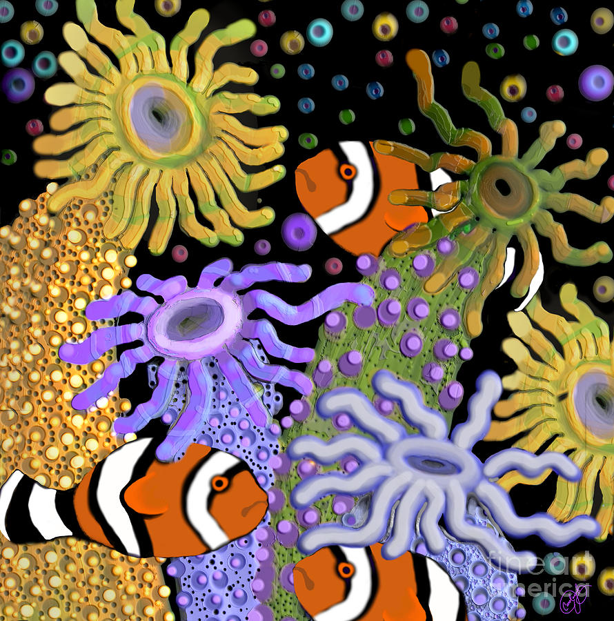 Clown Fish Digital Art by Carol Jacobs