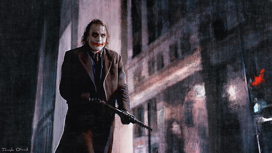 Batman Movie Painting - Clown Prince Of Crime - The Joker by Joseph Oland