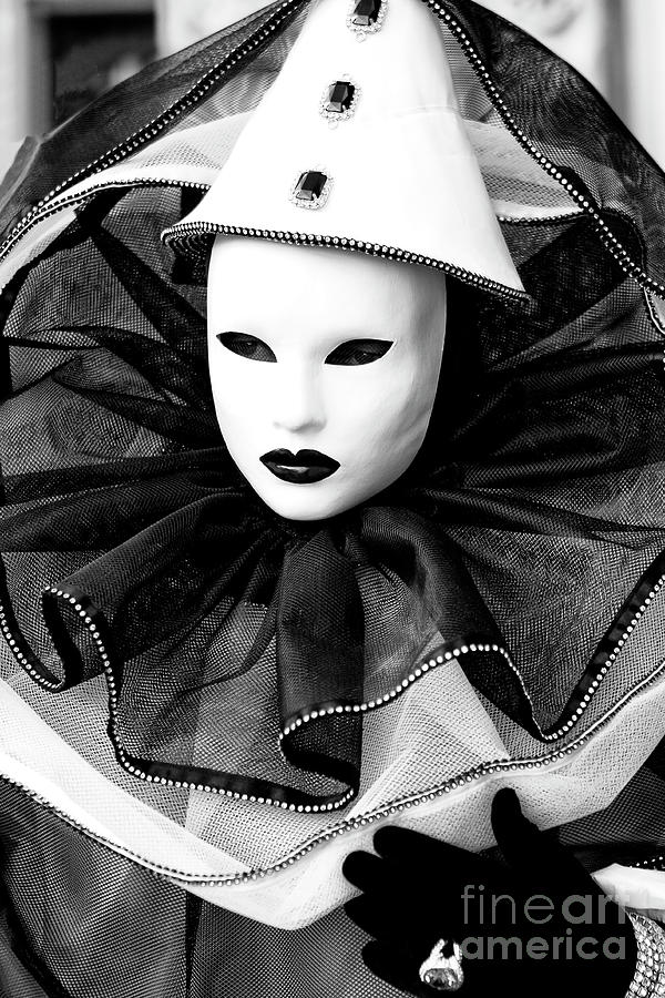 Clown Profile at the Carnevale di Venezia Photograph by John Rizzuto