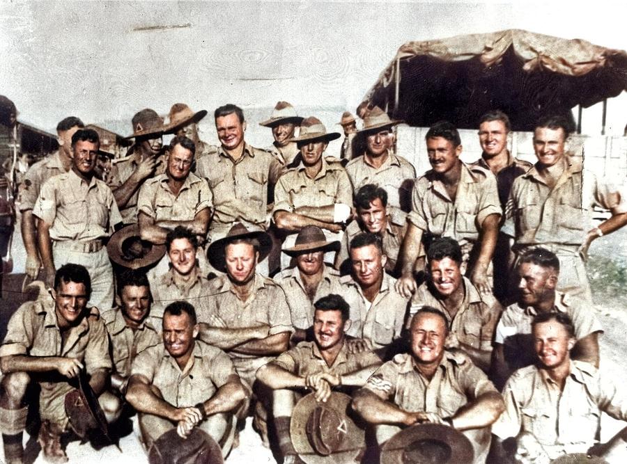 Club Members In Egypt Wwii Colorized By Ahmet Asar Painting