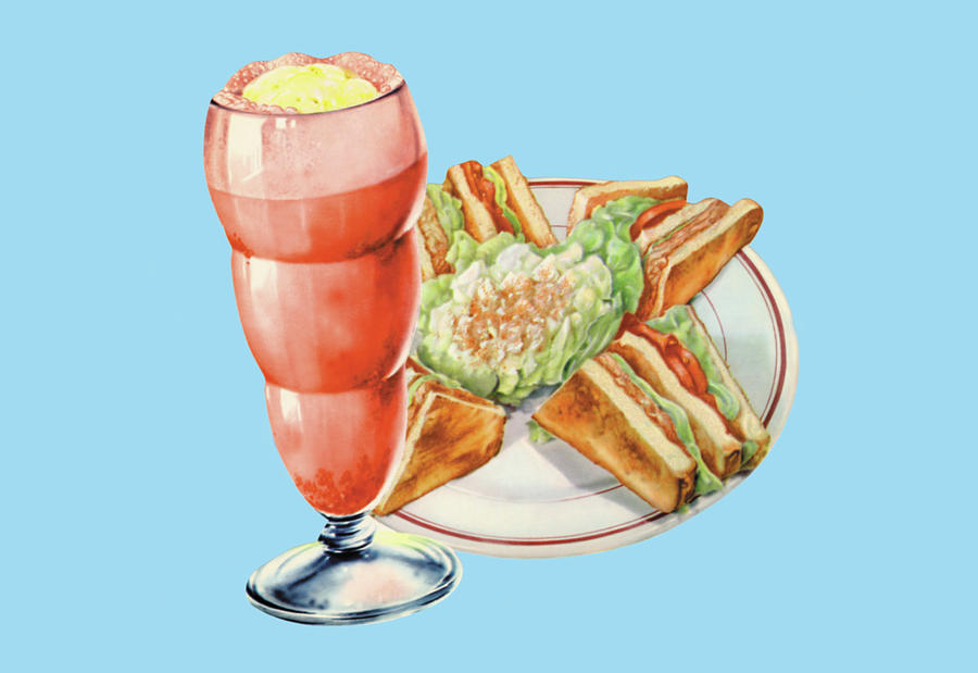 Club Sandwich and Float Painting by Unknown