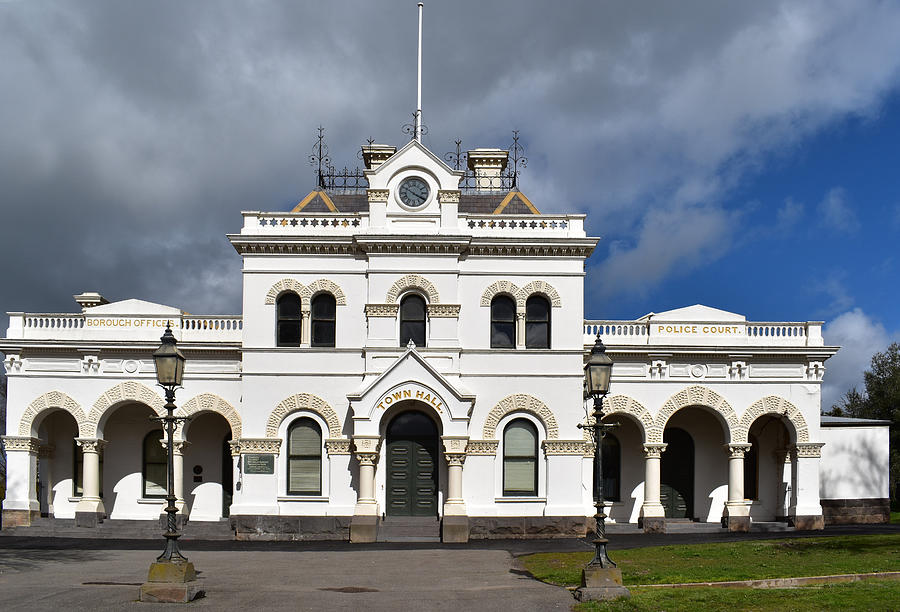 Clunes Town Hall Photograph by Yolanda Caporn
