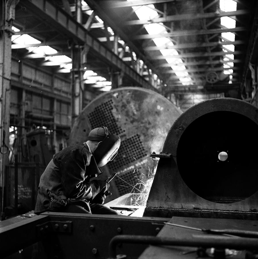 Clydeside Factory Photograph by Bert Hardy