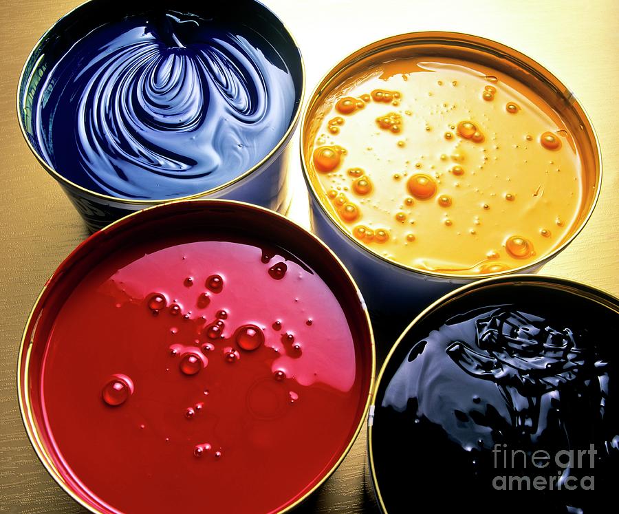 Cmyk Pigments Photograph by Martyn F. Chillmaid/science Photo Library