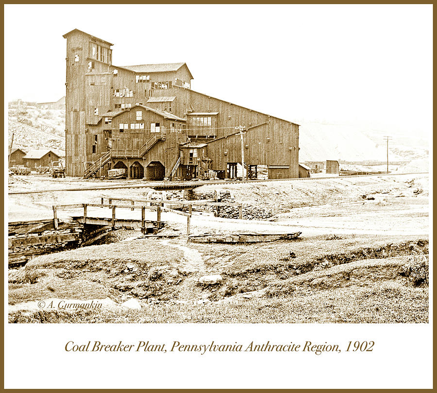 Coal Breaker Plant, Pennsylvania Anthracite Region, 1902, Vintag Photograph by A Macarthur Gurmankin